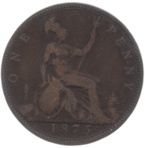1875 PENNY ( NF ) 1 - Penny - Cambridgeshire Coins