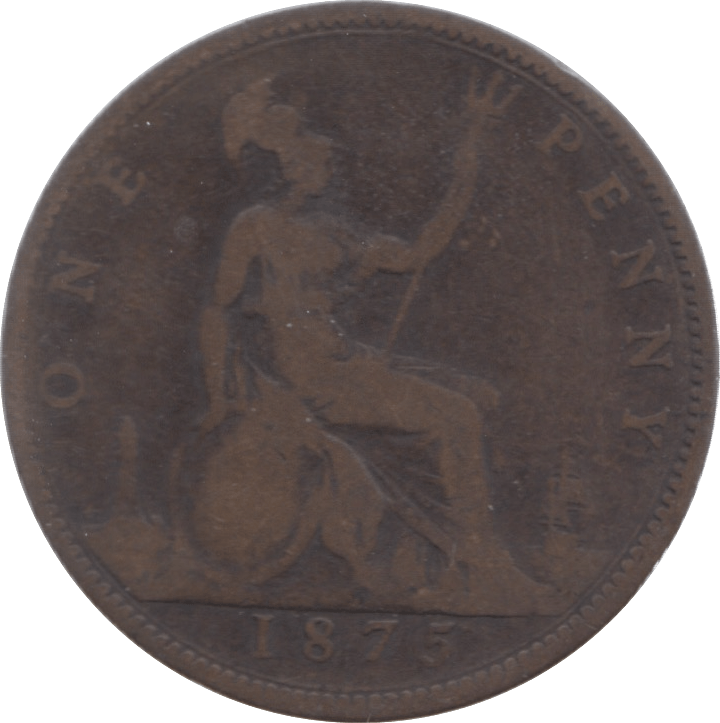 1875 PENNY ( NF ) 4 - Penny - Cambridgeshire Coins
