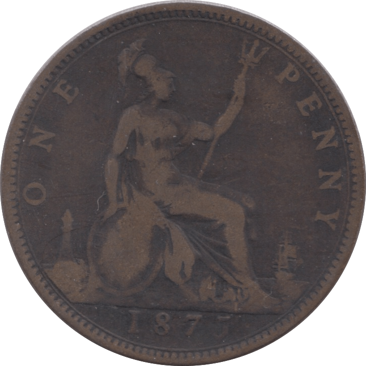 1875 PENNY ( NF ) - Penny - Cambridgeshire Coins