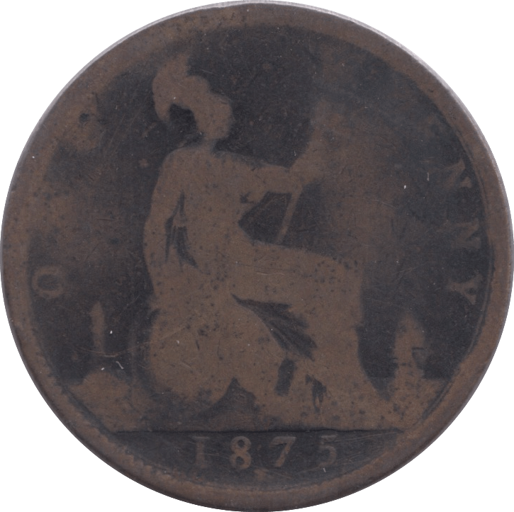 1875 PENNY ( POOR ) H 2 - PENNY - Cambridgeshire Coins
