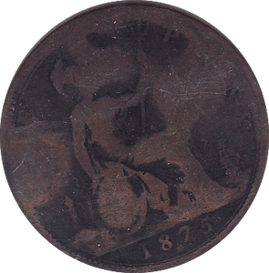 1875 PENNY ( POOR ) H - Penny - Cambridgeshire Coins