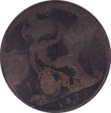 1875 PENNY ( POOR ) H - Penny - Cambridgeshire Coins