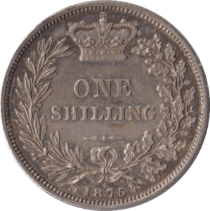 1875 SHILLING ( EF ) DIE 4 - Shilling - Cambridgeshire Coins