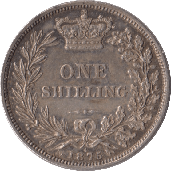 1875 SHILLING ( EF ) DIE 4 - Shilling - Cambridgeshire Coins