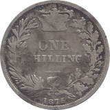 1875 SHILLING ( FAIR ) 4 - Shilling - Cambridgeshire Coins