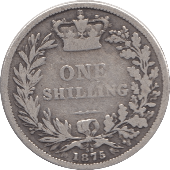 1875 SHILLING ( FINE ) DIE 36 - Shilling - Cambridgeshire Coins