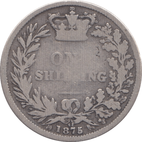 1875 SHILLING ( FINE ) DIE 41 - Shilling - Cambridgeshire Coins