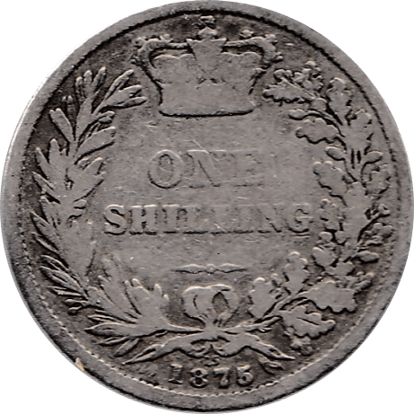 1875 SHILLING ( NF ) DIE 15 - Shilling - Cambridgeshire Coins
