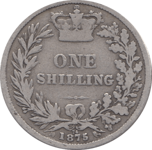 1875 SHILLING ( NF ) DIE 44 - Shilling - Cambridgeshire Coins
