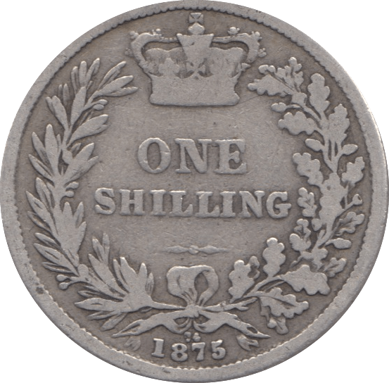 1875 SHILLING ( NF ) DIE 44 - Shilling - Cambridgeshire Coins