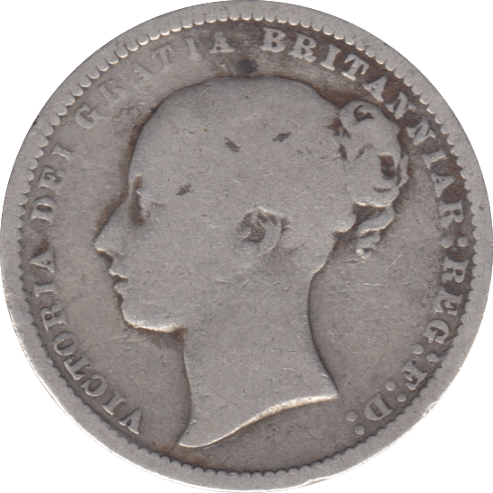 1875 SHILLING ( NF ) DIE 44 - Shilling - Cambridgeshire Coins