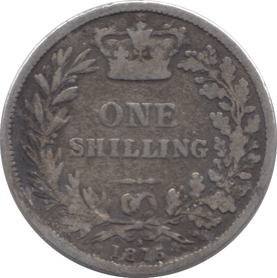 1875 SHILLING ( NF ) DIE 8 - Shilling - Cambridgeshire Coins