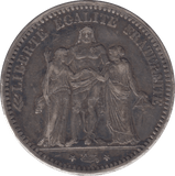 1875 SILVER 10 FRANCS FRANCE - SILVER WORLD COINS - Cambridgeshire Coins