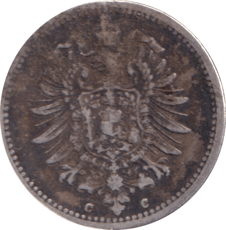 1875 SILVER GERMANY 50 PFENNIG - SILVER WORLD COINS - Cambridgeshire Coins