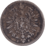 1875 SILVER GERMANY 50 PFENNIG - SILVER WORLD COINS - Cambridgeshire Coins