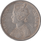 1875 SILVER INDIA 1 RUPEE - SILVER WORLD COINS - Cambridgeshire Coins