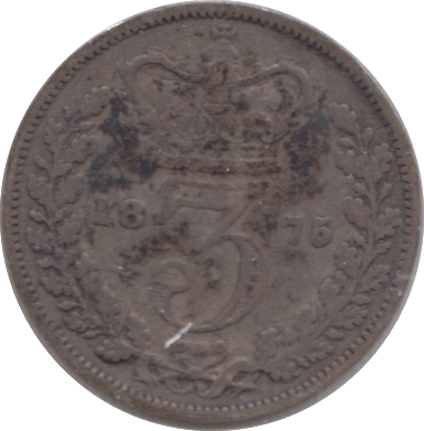 1875 SILVER THREEPENCE ( FAIR ) - Cambridgeshire Coins