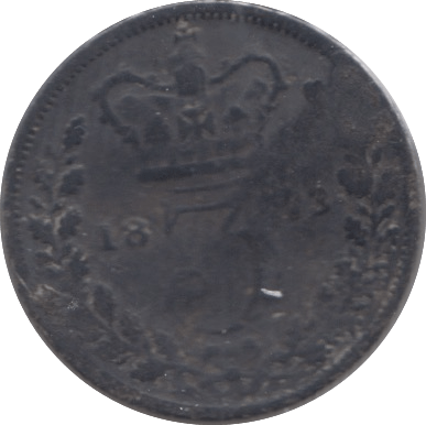 1875 SILVER THREEPENCE ( FAIR ) - Threepence - Cambridgeshire Coins