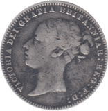 1875 SIXPENCE DIE 27 ( FINE ) - Sixpence - Cambridgeshire Coins