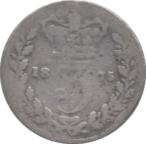 1875 THREEPENCE ( NF ) - Threepence - Cambridgeshire Coins