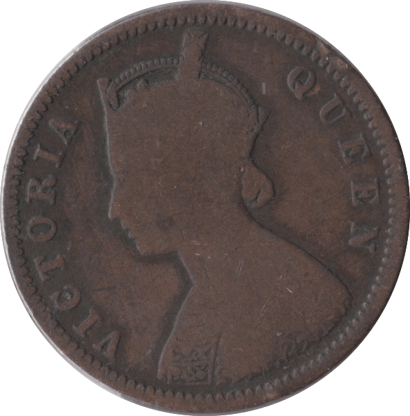1876 1/4 ANNA INDIA - WORLD COINS - Cambridgeshire Coins