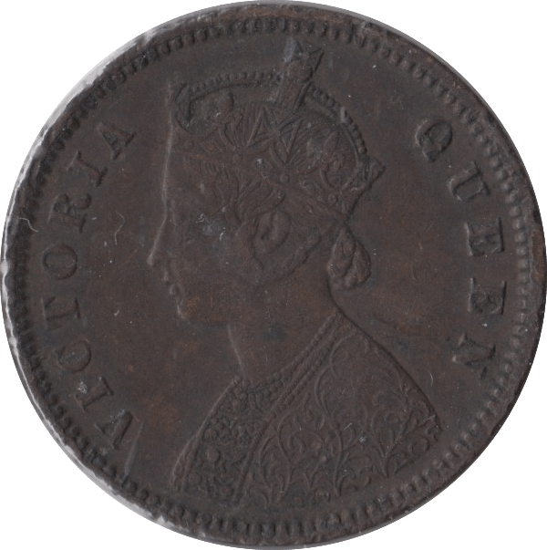 1876 1/4 ANNA INDIA - WORLD COINS - Cambridgeshire Coins