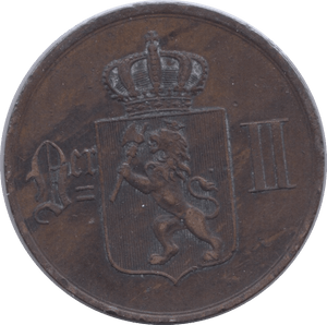 1876 5 ORE NORWAY REF 3 - WORLD COINS - Cambridgeshire Coins