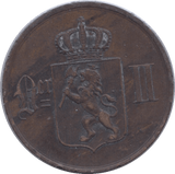 1876 5 ORE NORWAY REF 3 - WORLD COINS - Cambridgeshire Coins
