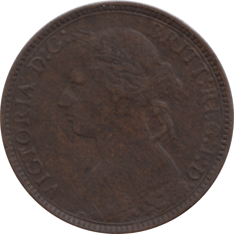 1876 FARTHING 2 H ( VF ) 78 - Farthing - Cambridgeshire Coins