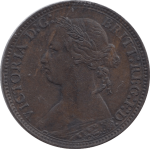 1876 FARTHING ( EF ) H 23 - Farthing - Cambridgeshire Coins