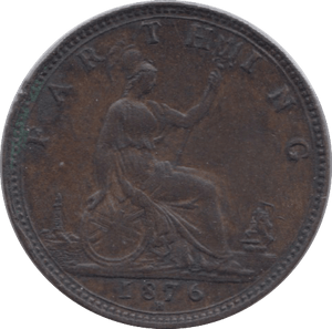 1876 FARTHING ( EF ) H 23 - Farthing - Cambridgeshire Coins