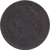 1876 FARTHING ( EF ) H - Farthing - Cambridgeshire Coins