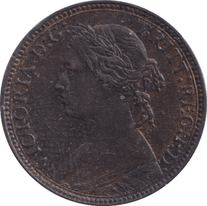 1876 FARTHING ( UNC ) - Farthing - Cambridgeshire Coins
