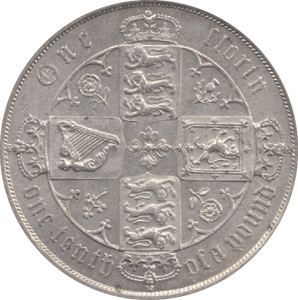 1876 FLORIN ( AUNC ) 15 - Florin - Cambridgeshire Coins