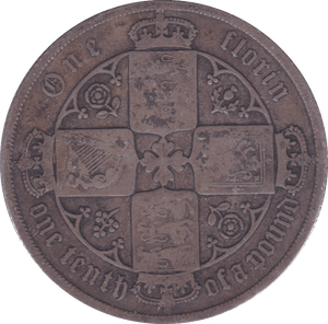 1876 FLORIN ( F ) B - Florin - Cambridgeshire Coins