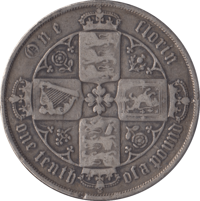 1876 FLORIN ( GF ) - FLORIN - Cambridgeshire Coins