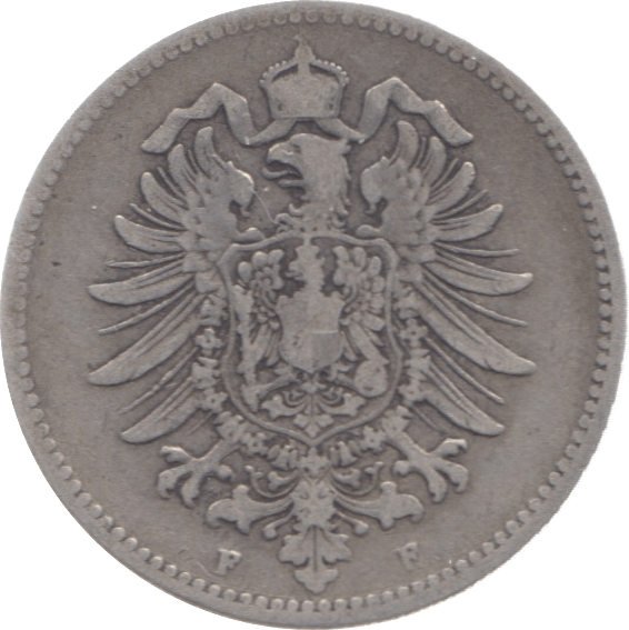 1876 GERMANY SILVER ONE MARK - SILVER WORLD COINS - Cambridgeshire Coins