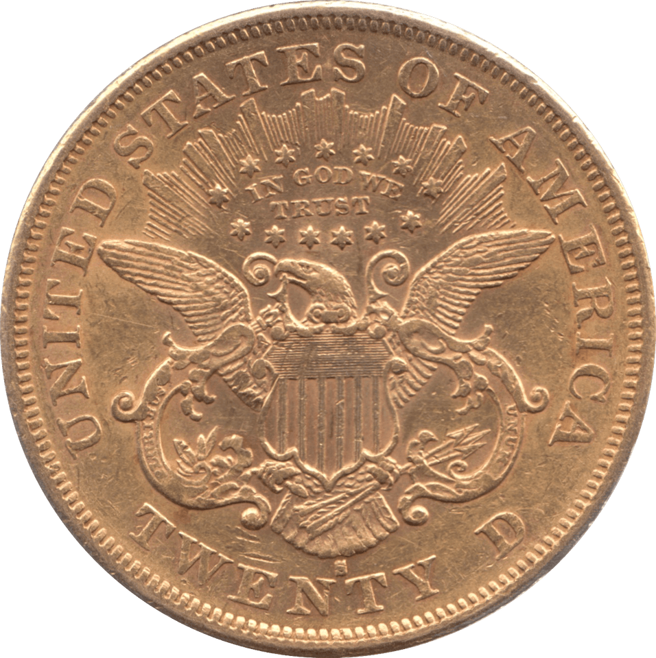 1876 GOLD 20 DOLLAR USA ( GVF ) - Gold World Coins - Cambridgeshire Coins