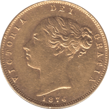 1876 GOLD HALF SOVEREIGN ( EF ) - Half Sovereign - Cambridgeshire Coins