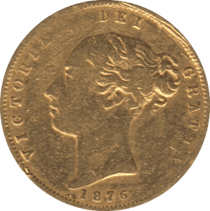 1876 GOLD HALF SOVEREIGN ( FINE ) - Half Sovereign - Cambridgeshire Coins