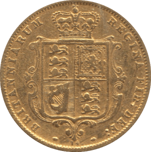 1876 GOLD HALF SOVEREIGN ( FINE ) - Half Sovereign - Cambridgeshire Coins