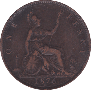 1876 H PENNY ( GF ) - Penny - Cambridgeshire Coins