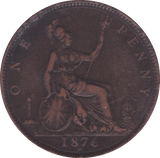 1876 H PENNY ( GF ) - Penny - Cambridgeshire Coins