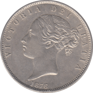 1876 HALFCROWN ( AUNC ) - Halfcrown - Cambridgeshire Coins