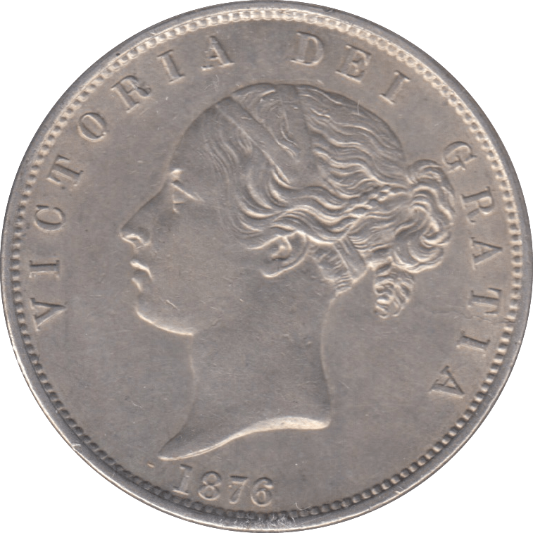 1876 HALFCROWN ( AUNC ) - Halfcrown - Cambridgeshire Coins