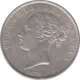 1876 HALFCROWN ( AUNC ) - Halfcrown - Cambridgeshire Coins