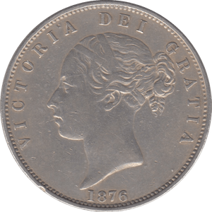 1876 HALFCROWN ( EF ) - Halfcrown - Cambridgeshire Coins