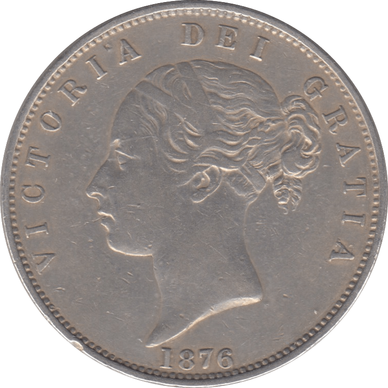 1876 HALFCROWN ( EF ) - Halfcrown - Cambridgeshire Coins