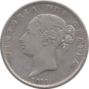 1876 HALFCROWN ( GVF ) 6 - Halfcrown - Cambridgeshire Coins