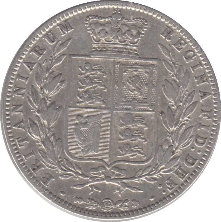 1876 HALFCROWN ( GVF ) 6 - Halfcrown - Cambridgeshire Coins